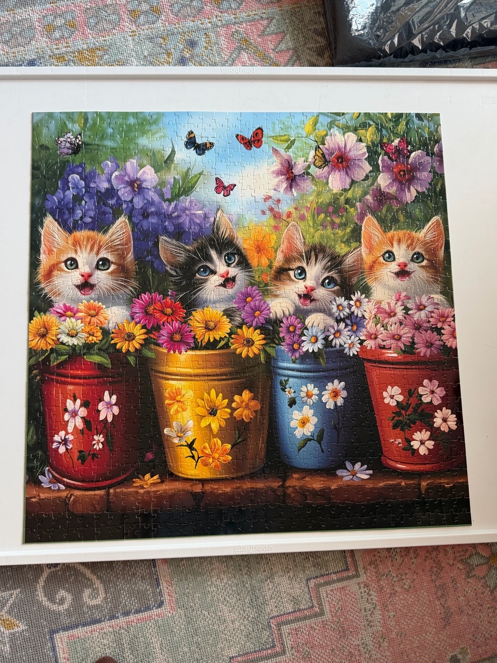 1000 Piece Kitten In The Garden Puzzle